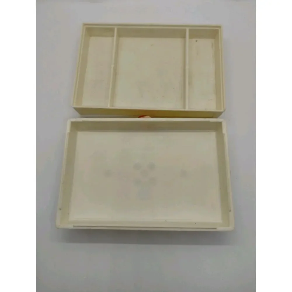Vintage Lisbeth Whiting Trinket Box - Adorned With Fruit and Leaves - Imperfect